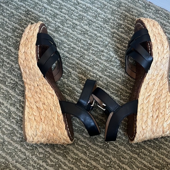 Sam Edelman Womens Black Espadrilles Wedges Sz 8 - Picture 9 of 11